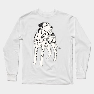 dalmatian illustration Long Sleeve T-Shirt